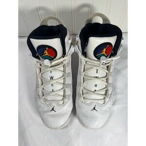 Nike Air Jordan 6 Rings Confetti Paint Splatter Sneakers  Men Size 7.5